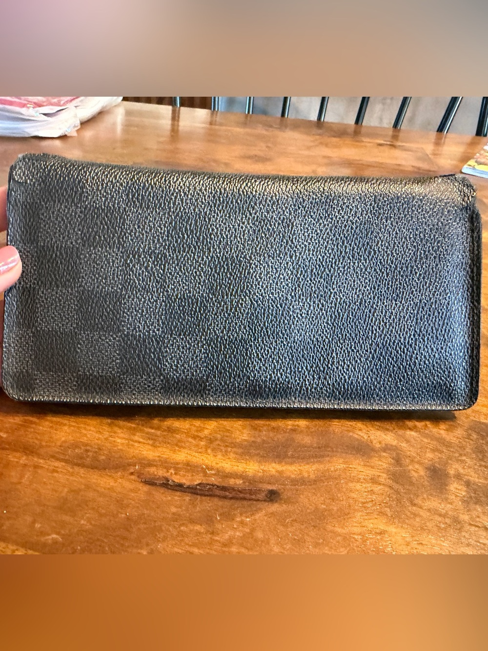 Louis Vuitton Brazza Damier Graphite Wallet - COA includes